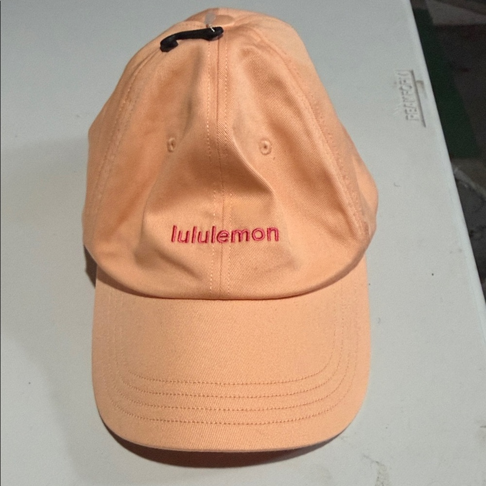 lululemon athletica Peach Cap with Pink Logo
